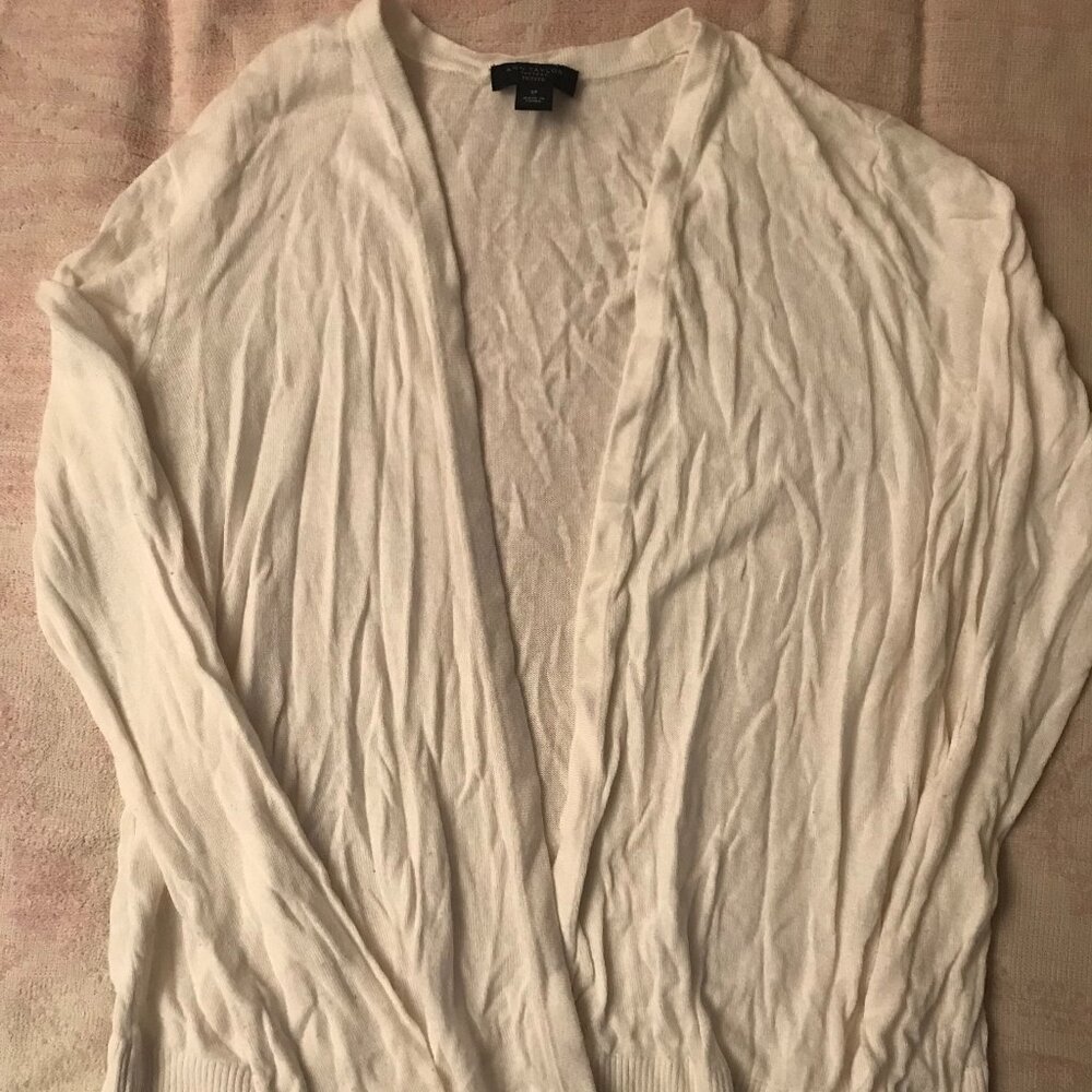 Ann Taylor Factory Petite Lightweight Open Cardigan